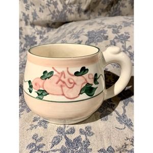 Vintage Pottery by Levine Mug with Teabag Holder Patent #277354